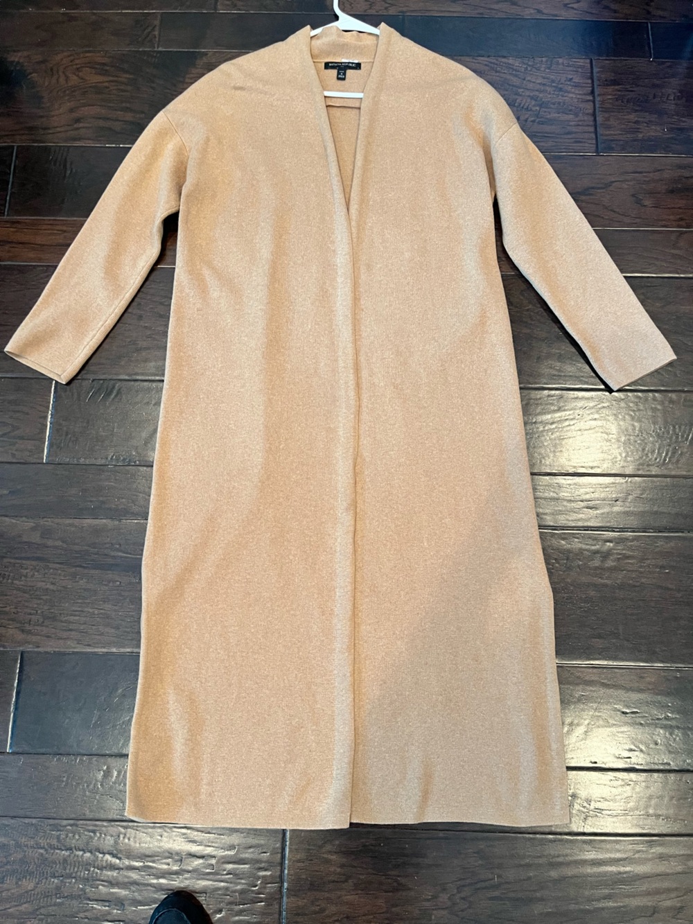 Banana Republic Camel Long Knit Sweater; Size S Petite